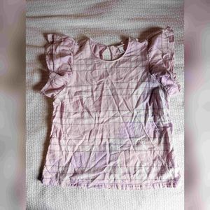 A New Day, plaid pink top, XL